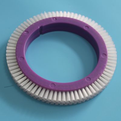 comprar Las piezas de la máquina de Famatex Stenter cepillan el pelo de nylon blanco del cuerpo plástico de la púrpura de la rueda online manufacture