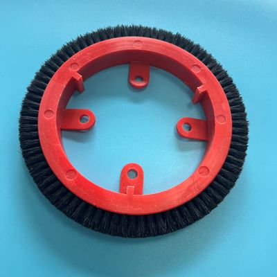 comprar La rueda de cepillo de Krantz K10 Stenter parte la durabilidad de nylon de la tela del cepillo de pelo del negro plástico rojo del cuerpo online manufacture