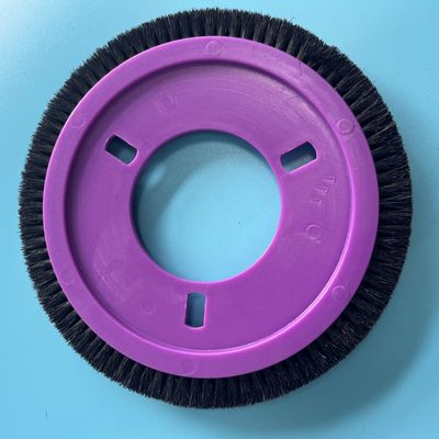 comprar Las piezas de la máquina de LK Stenter cepillan la instalación fácil de Plastis de la rueda del cuerpo de los agujeros de nylon negros púrpuras del pelo 3 online manufacture