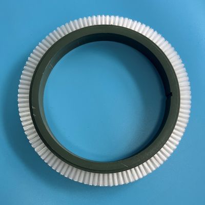 comprar Calidad Dia Stenter Machine Parts Brush de la rueda de 122 buena del verde del pelo de nylon blanco plástico interno del cuerpo online manufacture
