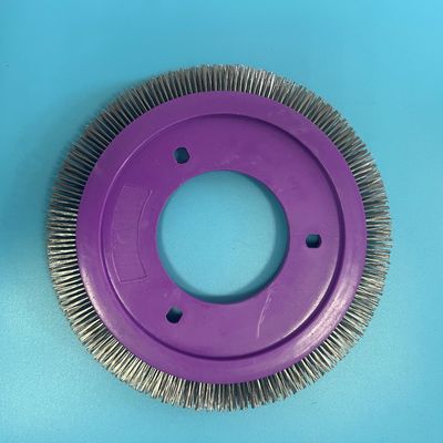 comprar Rueda de cepillo especial inoxidable del alambre de acero del cuerpo plástico de la púrpura de las piezas de la máquina de LK Stenter online manufacture