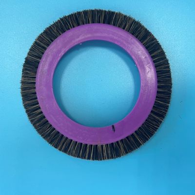 comprar Pelo de nylon negro del cuerpo plástico de la púrpura de la rueda de pequeño cepillo de las piezas de la máquina de Bruckner Stenter online manufacture