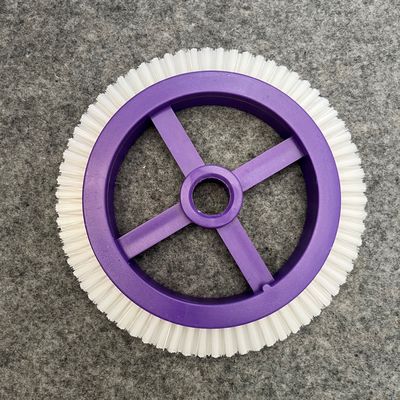 comprar Partidas de la máquina de estentador Monforts acabado pequeña rueda de cepillo interior Dia 22mm pelo de nylon blanco online manufacture