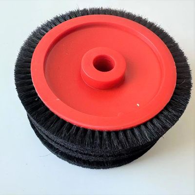 comprar Monforts Stenter piezas de la máquina de pincel rojo rueda de pincel negro pelo de corte 22/26mm Dia cuerpo de plástico online manufacture