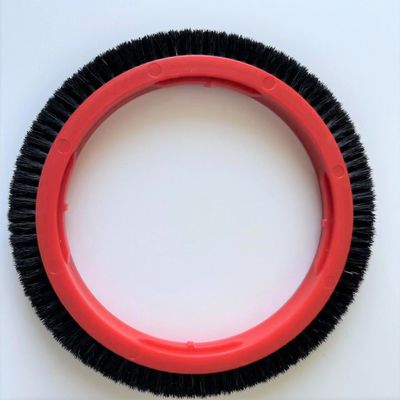 comprar Máquina de ajuste de textiles Repuestos Stenter Parts de la máquina del cepillo de la rueda de 178mm Dia exterior Negro cabello de cerdo online manufacture