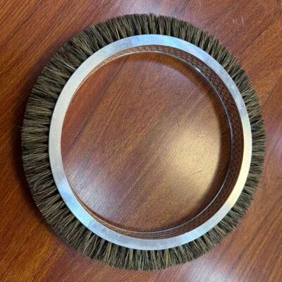 comprar Partes de la máquina estiradora Rueda de cepillo estirador Ehwha Cuerpo de material de aluminio Cerdas de pelo de cerdo Fabricación en línea