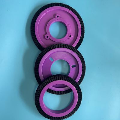 Las piezas de la aprestadora de Artos LK de las piezas de la máquina de Stenter cepillan el pelo de nylon negro de la rueda